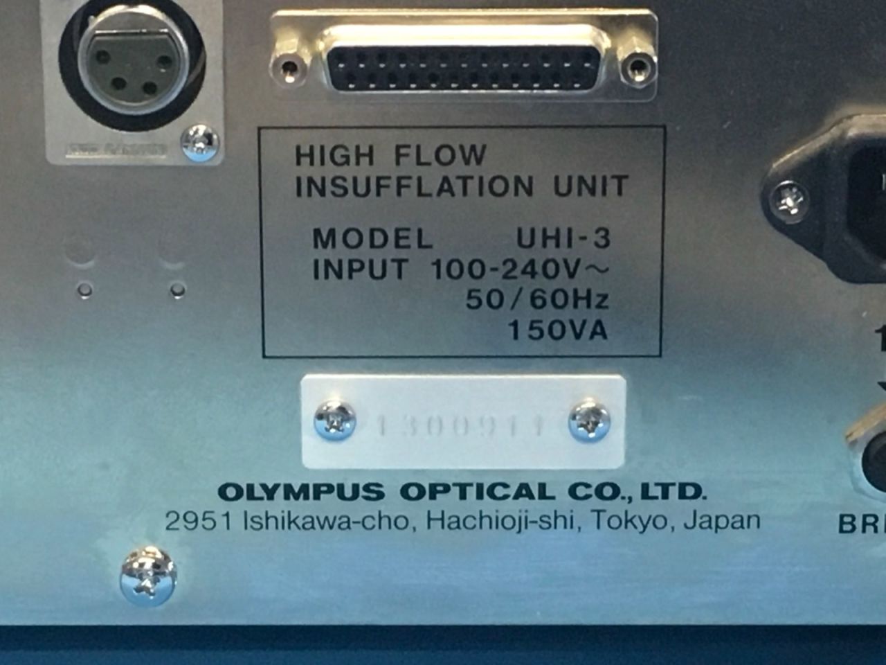 Olympus uhi 4 insufflator user manual